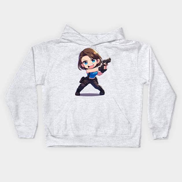 jill valentine Kids Hoodie by boxermaniac